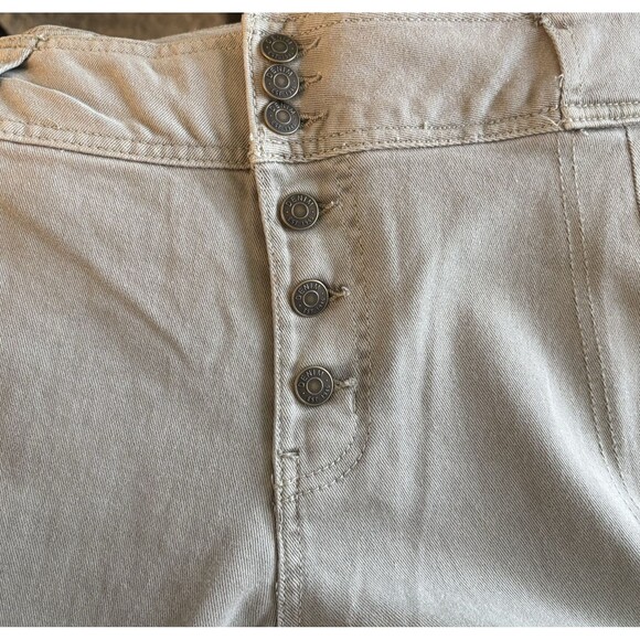 Womens Jeans Cropped Plus 22W Lt Sage Green Denim Hi Rise C EST‎ 1946 - Picture 9 of 9
